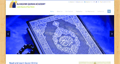 Desktop Screenshot of alhashmiquranacademy.com