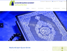 Tablet Screenshot of alhashmiquranacademy.com